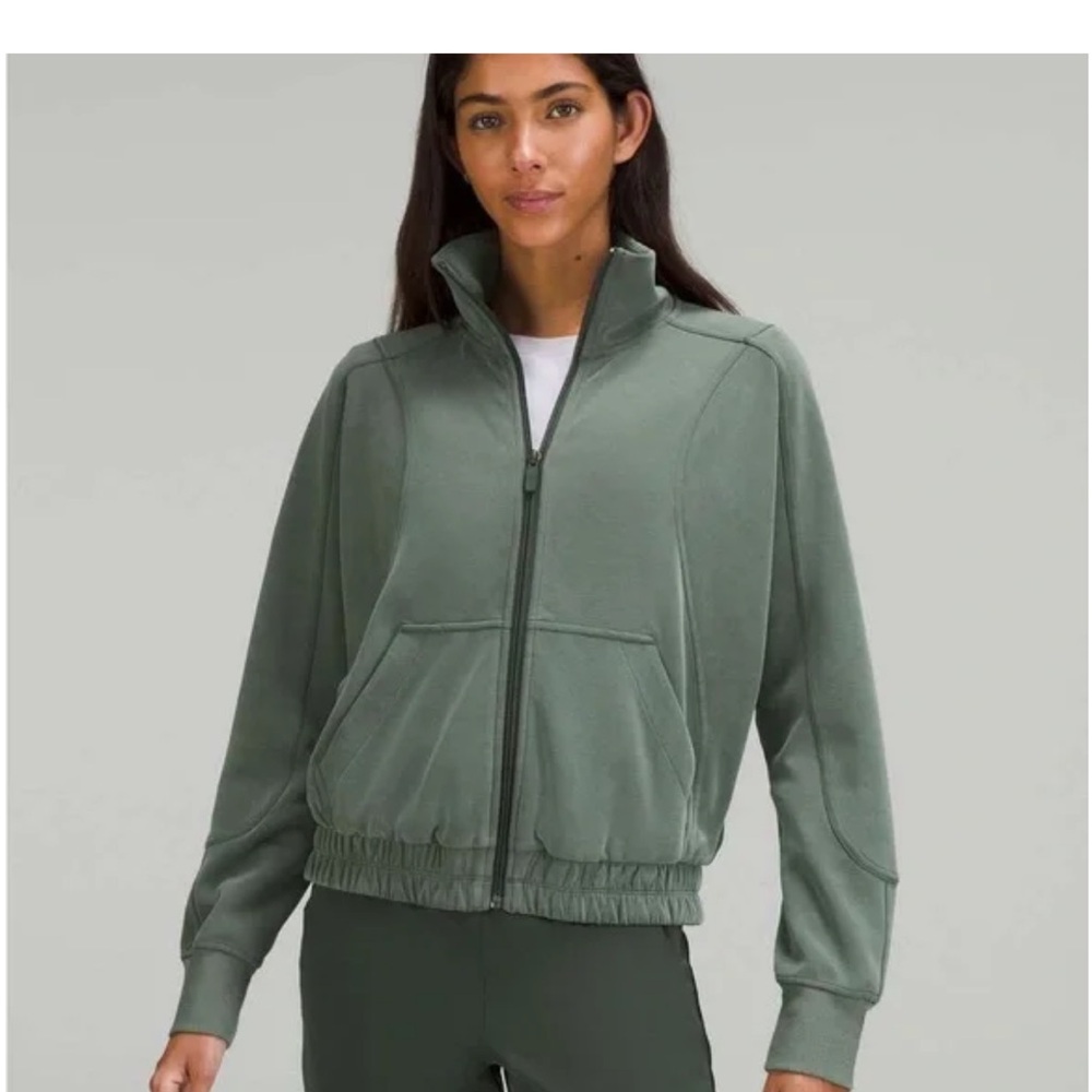 Lululemon Brushed Softstreme Funnel-Neck Zip Up